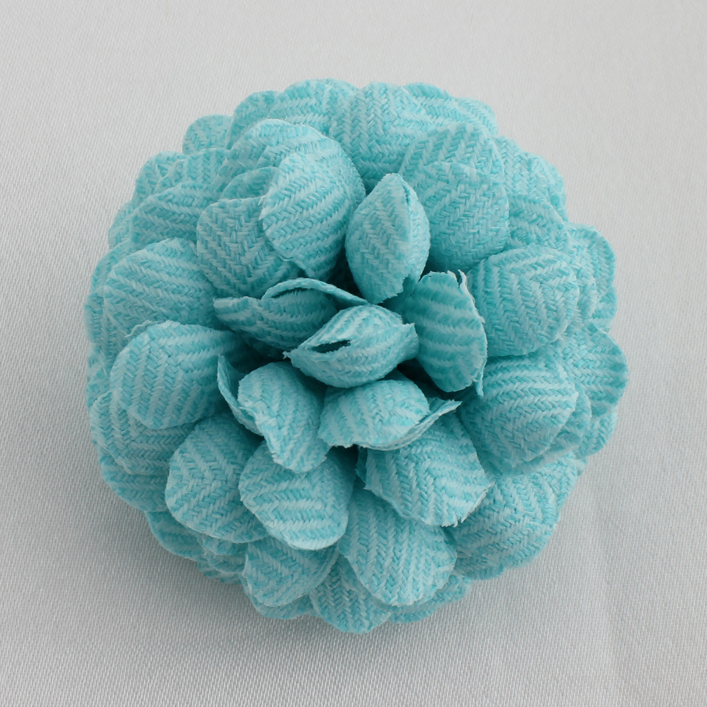 Men's Aqua Herringbone Lapel Pin, 2 inch (5cm) Men's Aqua Herringbone Lapel Pin, 2 inch (5cm)